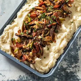 Simplot Farmhouse Originals™ Puré de papas con ajo rostizado, Estilo
