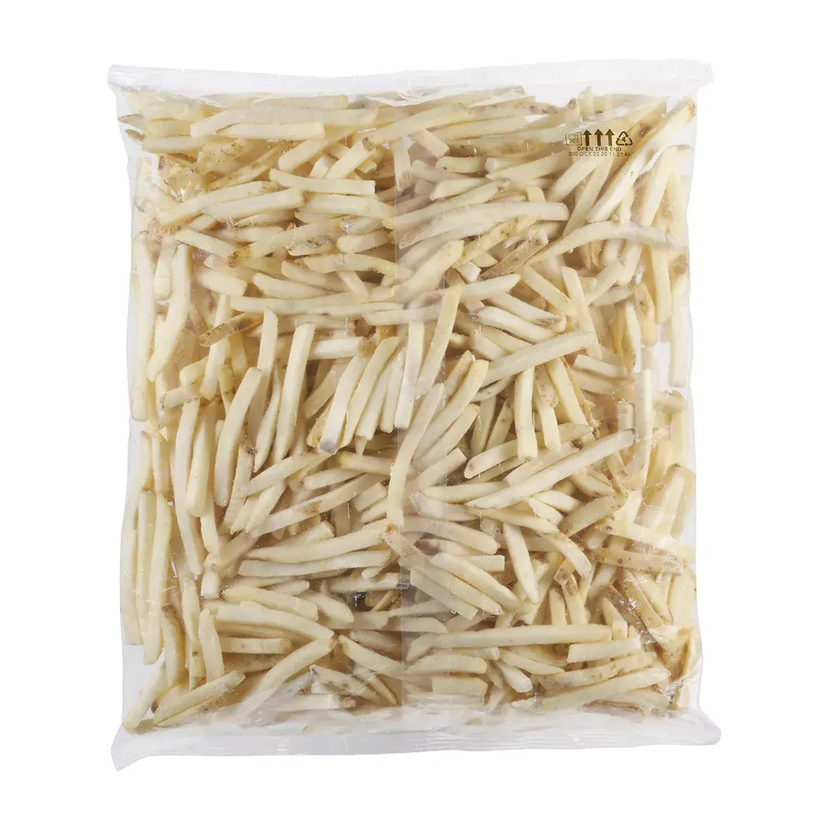 Simplot Simply Gold® Fries Papas a la francesa corte recto, con cáscara, Reverso del paquete