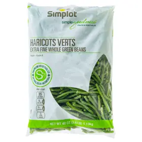 Simplot Simple Goodness™ Judía verde, Frente del paquete
