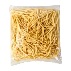 Simplot® Beef Tallow Fries Clear Coated Shoestring Fries, Frente del paquete