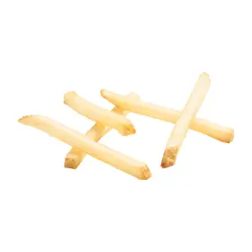 Simplot Megacrunch® Fries Papas a la francesa corte delgado con cobertura, con cáscara, Listo