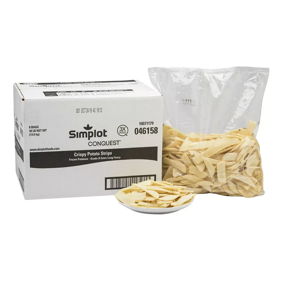 Simplot Conquest® Fries Clear Coated Crispy Potato Strips, Styled