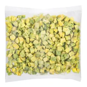 Simplot Harvest Fresh® Avocados Aguacate en cubos, congelado, Reverso del paquete