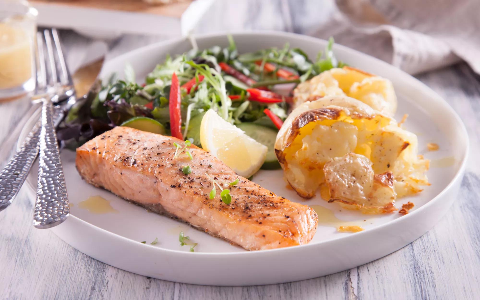 Atlantic Salmon With Italian Potato