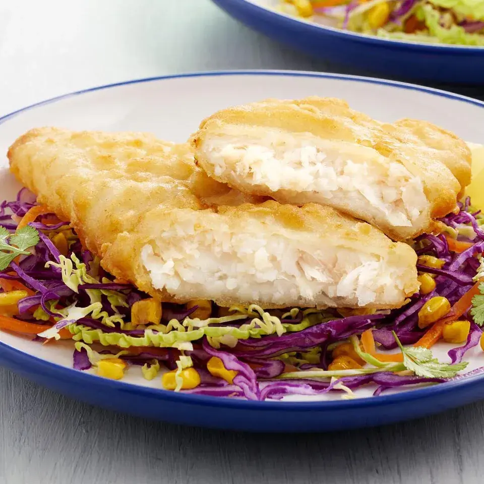 Captain's Catch® Crispy Battered MSC Alaskan Pollock 140g, Prepared