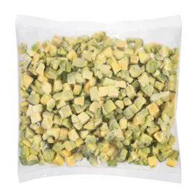 Simplot Harvest Fresh® Avocados Aguacate en cubos, congelado, Frente del paquete