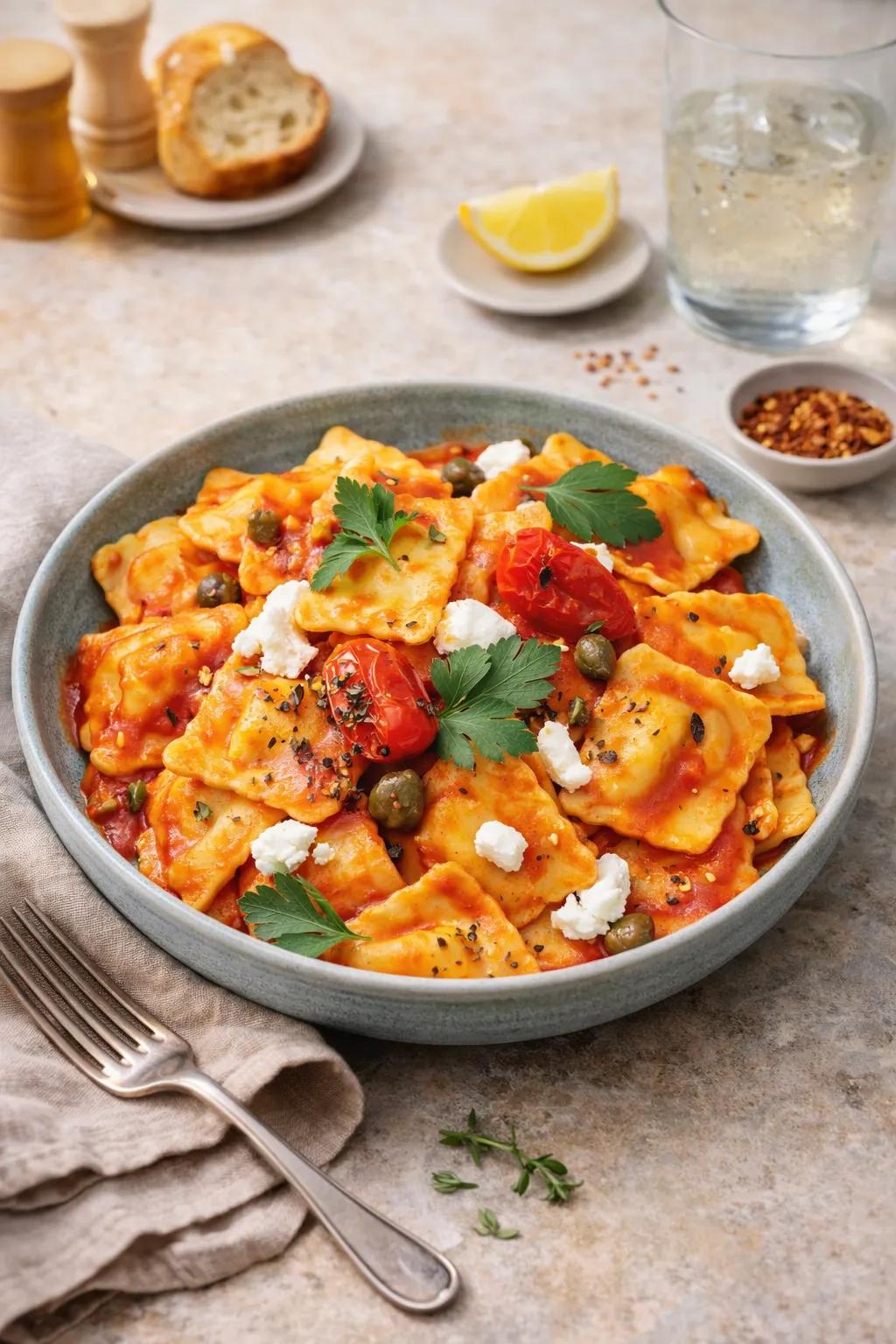 Napoli Ravioli with Ricotta & Capers