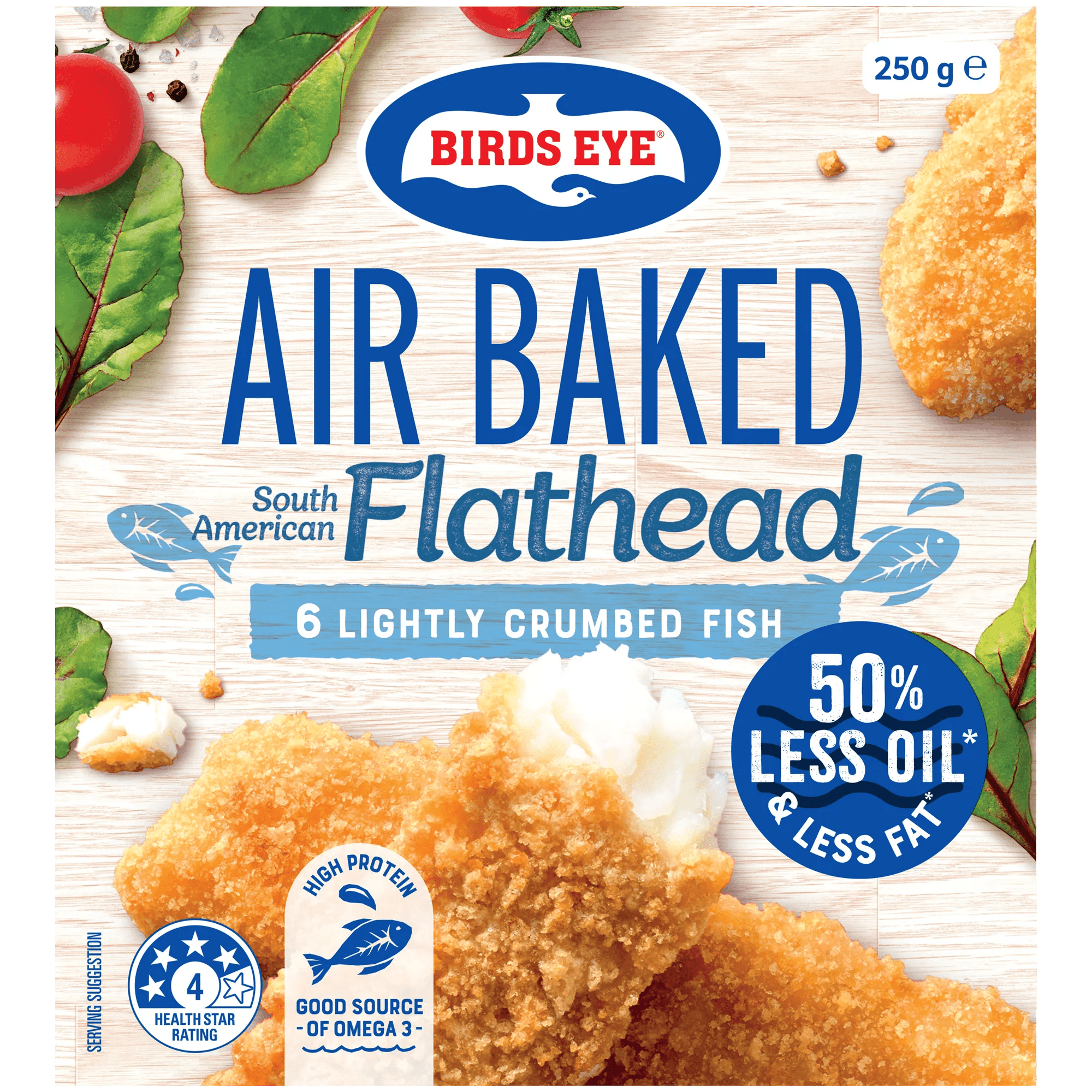 Birds Eye Air Baked Flathead 250g Boxed