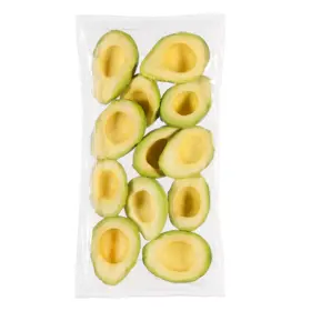 Simplot Harvest Fresh® Avocados Mitades de aguacate, congeladas, Frente del paquete