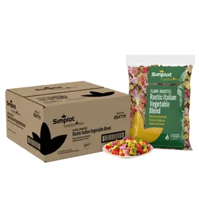 Simplot RoastWorks® Flame-Roasted Rustic Italian Vegetable Blend, Styled