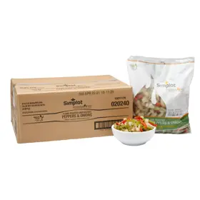 Simplot RoastWorks® Combinación de pimientos y cebollas sin condimentar rostizados a la llama RTE, Estilo