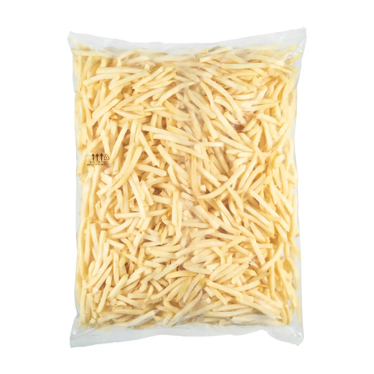 Simplot Blue Ribbon® Fries Papas a la francesa corte delgado ¼”, Reverso del paquete