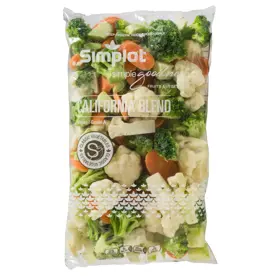 Simplot Simple Goodness™ Combinación de verduras California, Frente del paquete
