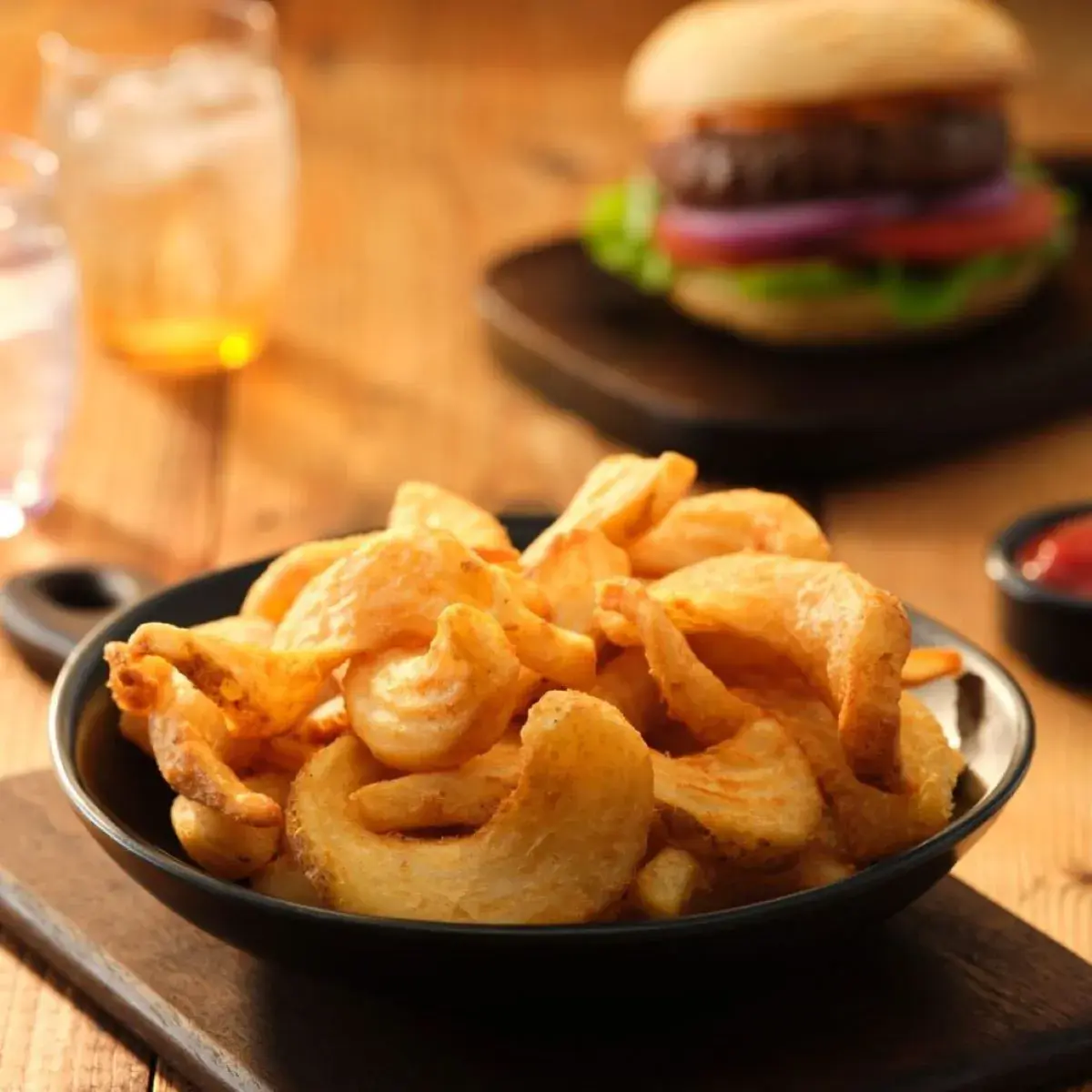 Edgell® SIDEWINDERS® Chips with BENT ARM ALE™ beer batter, Skin On, Prepared