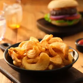 Edgell® SIDEWINDERS® Chips with BENT ARM ALE™ beer batter, Skin On, Prepared