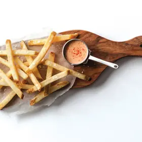 Simplot Select Recipe® Fries Sea Salt Straight Cut Fries, Skin On, Styled