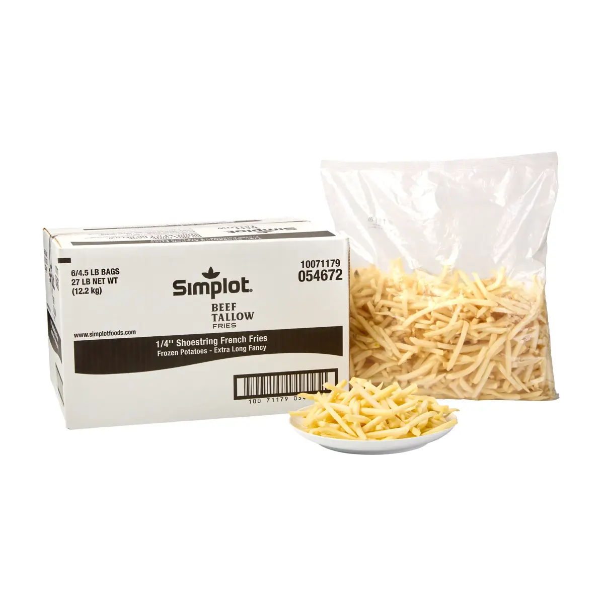 Simplot® Beef Tallow Fries & Formed Shoestring Fries, Styled