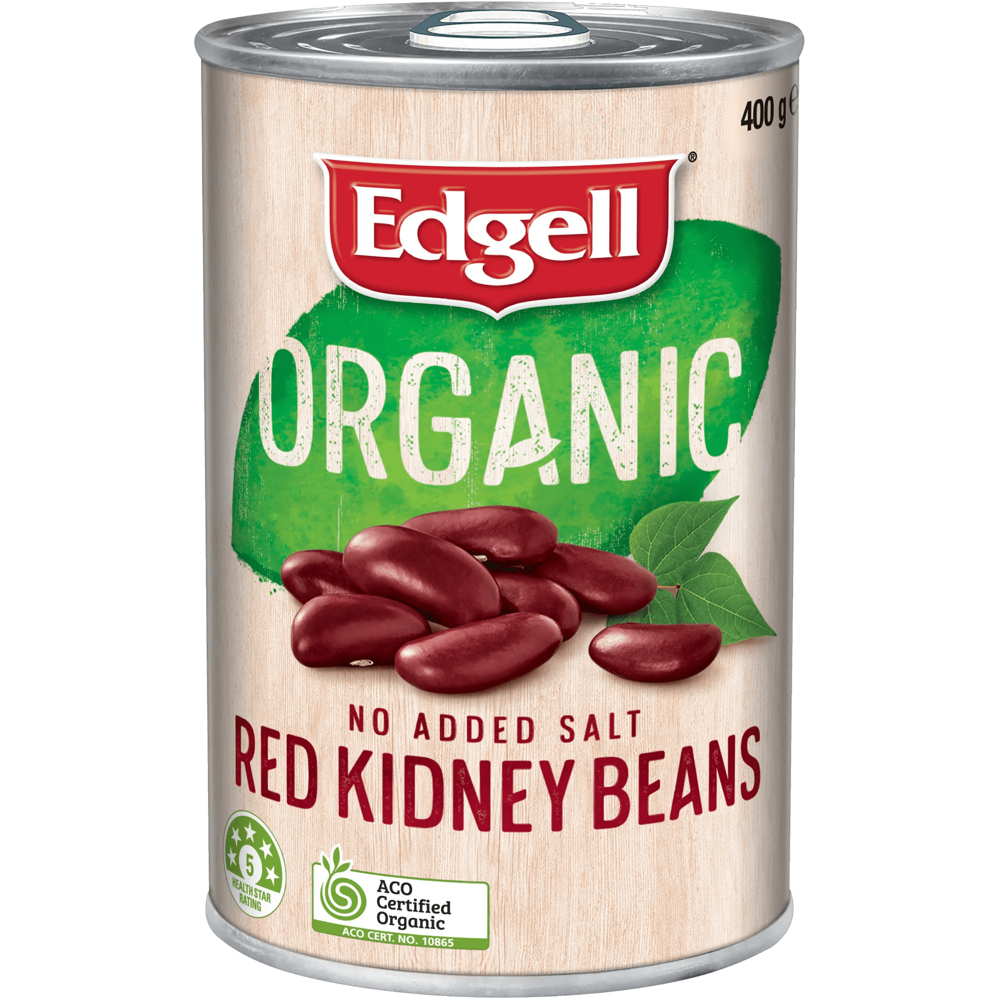 Edgell Organic No Added Salt Red Kidney Beans 400g, Can