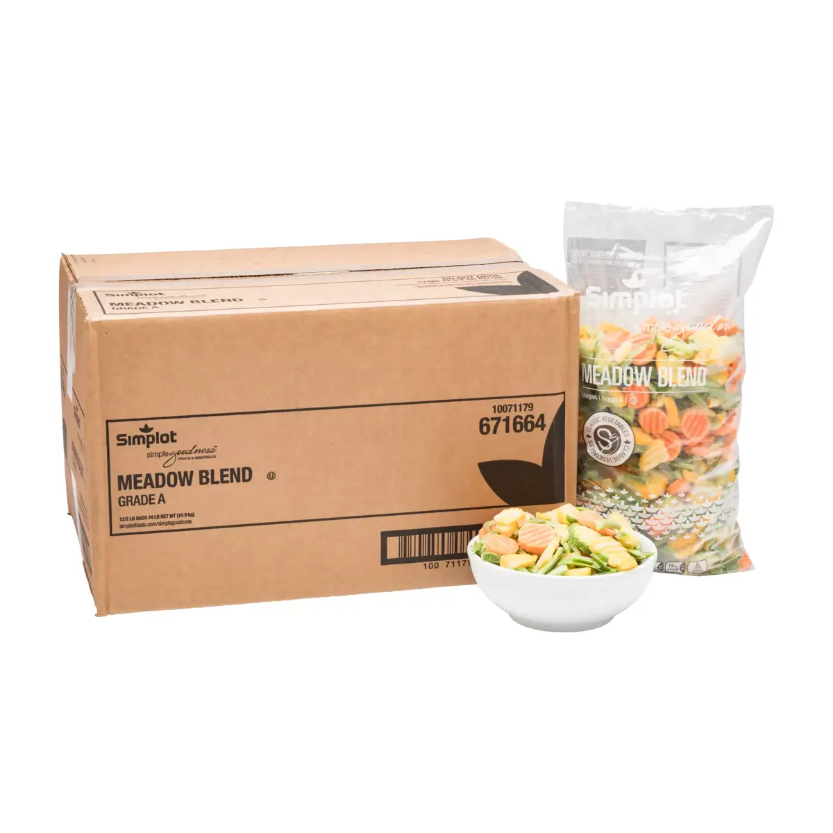Simplot Simple Goodness™ Meadow Vegetable Blend, Styled