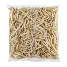 Simplot Megacrunch® Fries Papas a la francesa corte delgado con cobertura, con cáscara, Reverso del paquete
