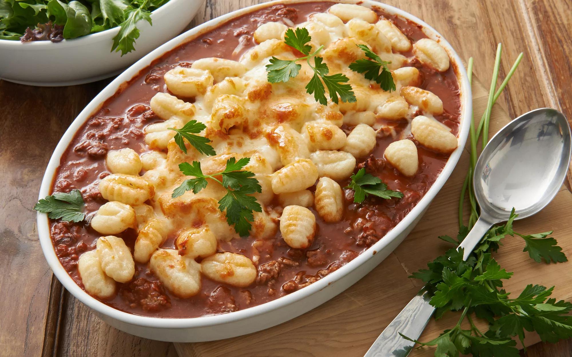 Gnocchi Bolognese Bake