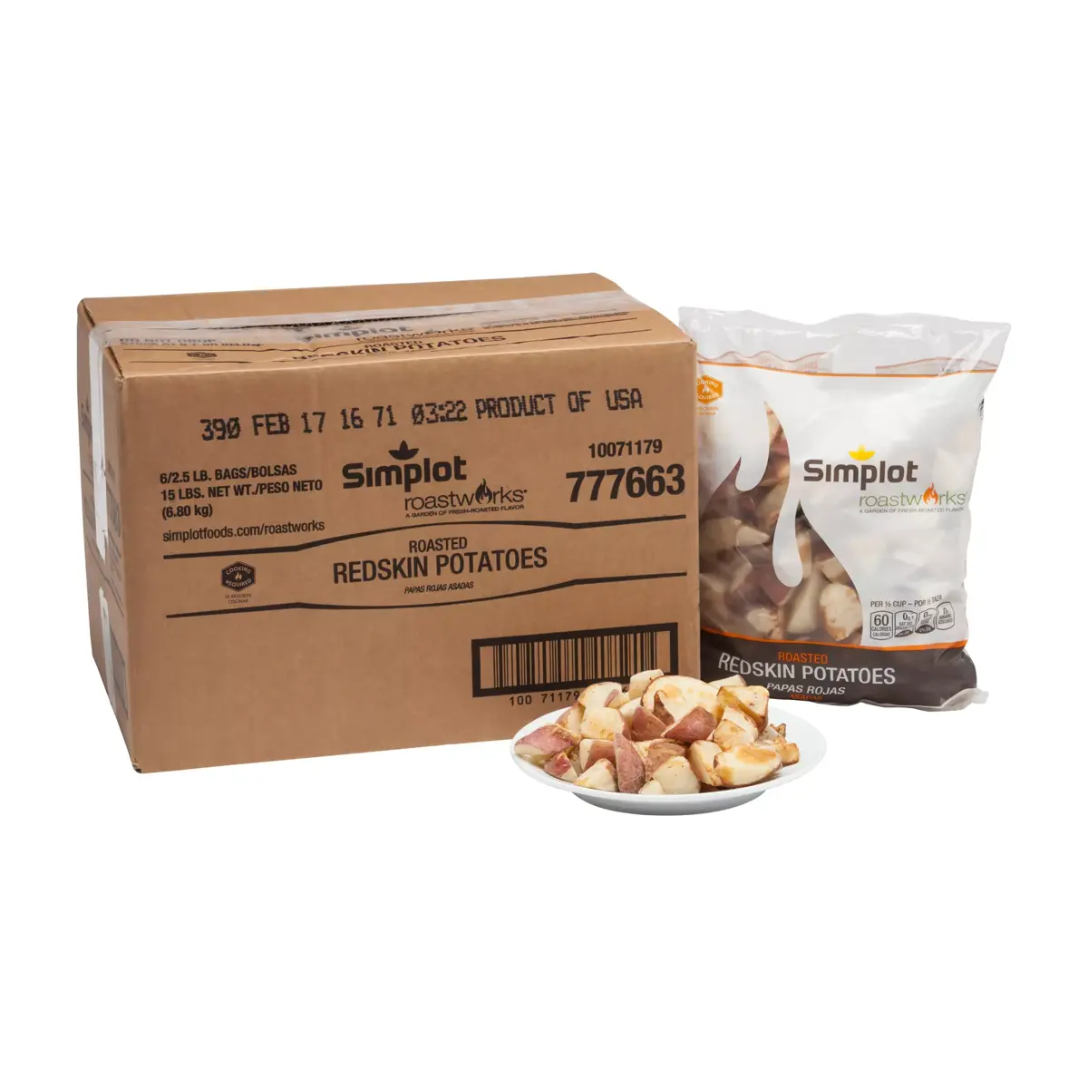 Simplot RoastWorks® Roasted Redskin Potatoes, Styled