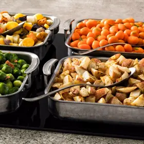 Simplot RoastWorks® Papas doradas rostizadas y de cáscara roja, Estilo