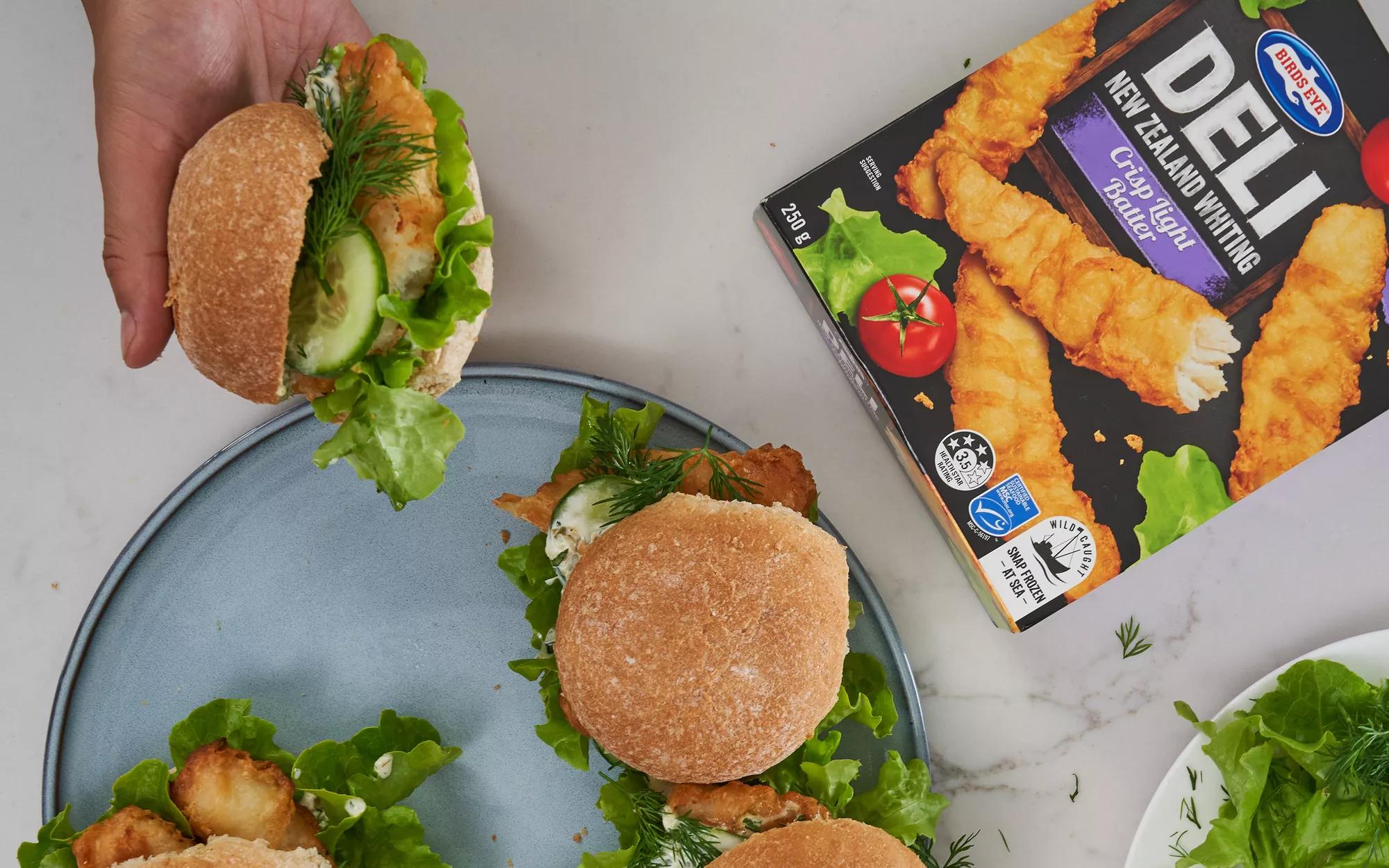 Birds Eye Deli New Zealand Whiting Burgers