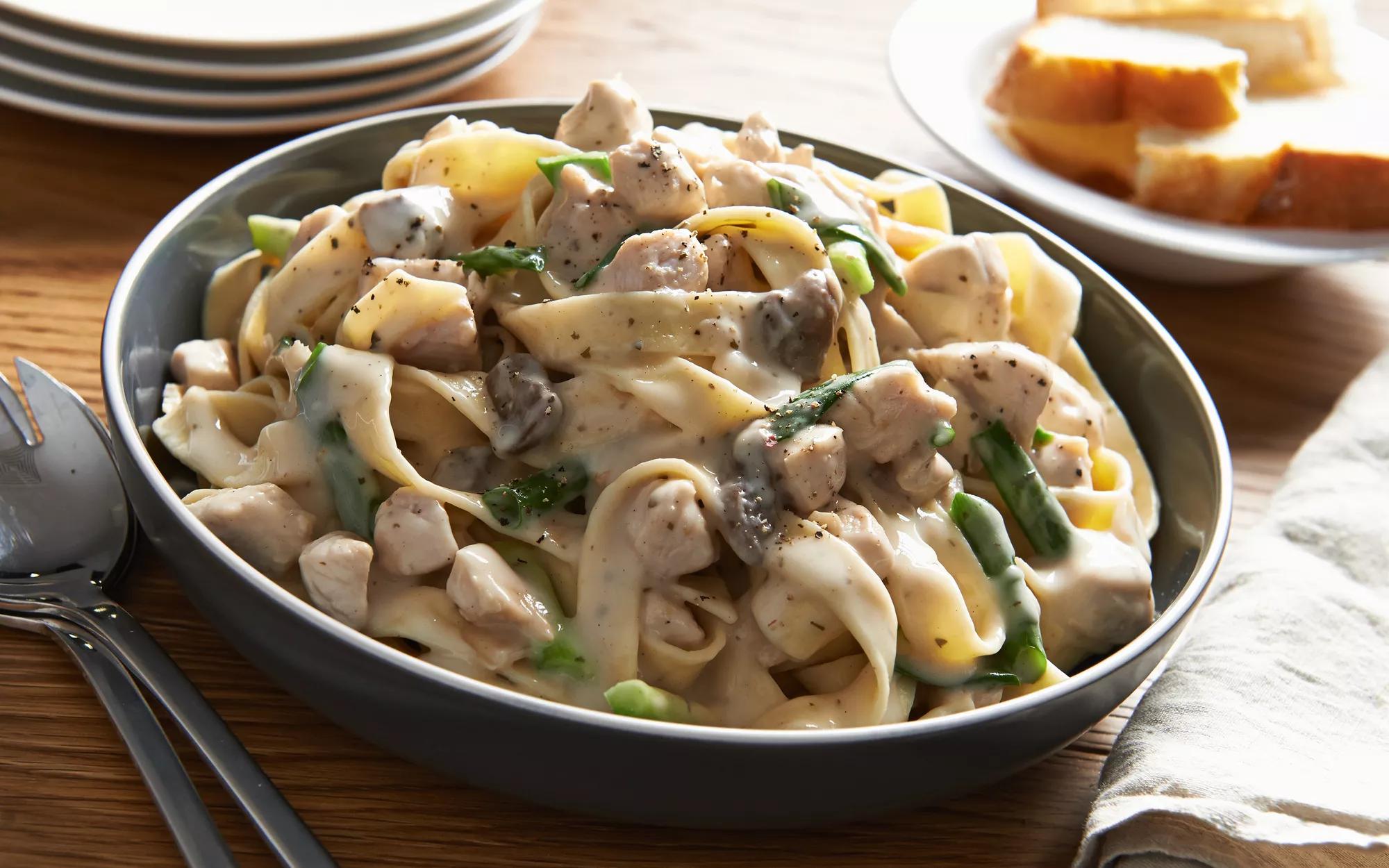 Creamy Mushroom Fettuccine