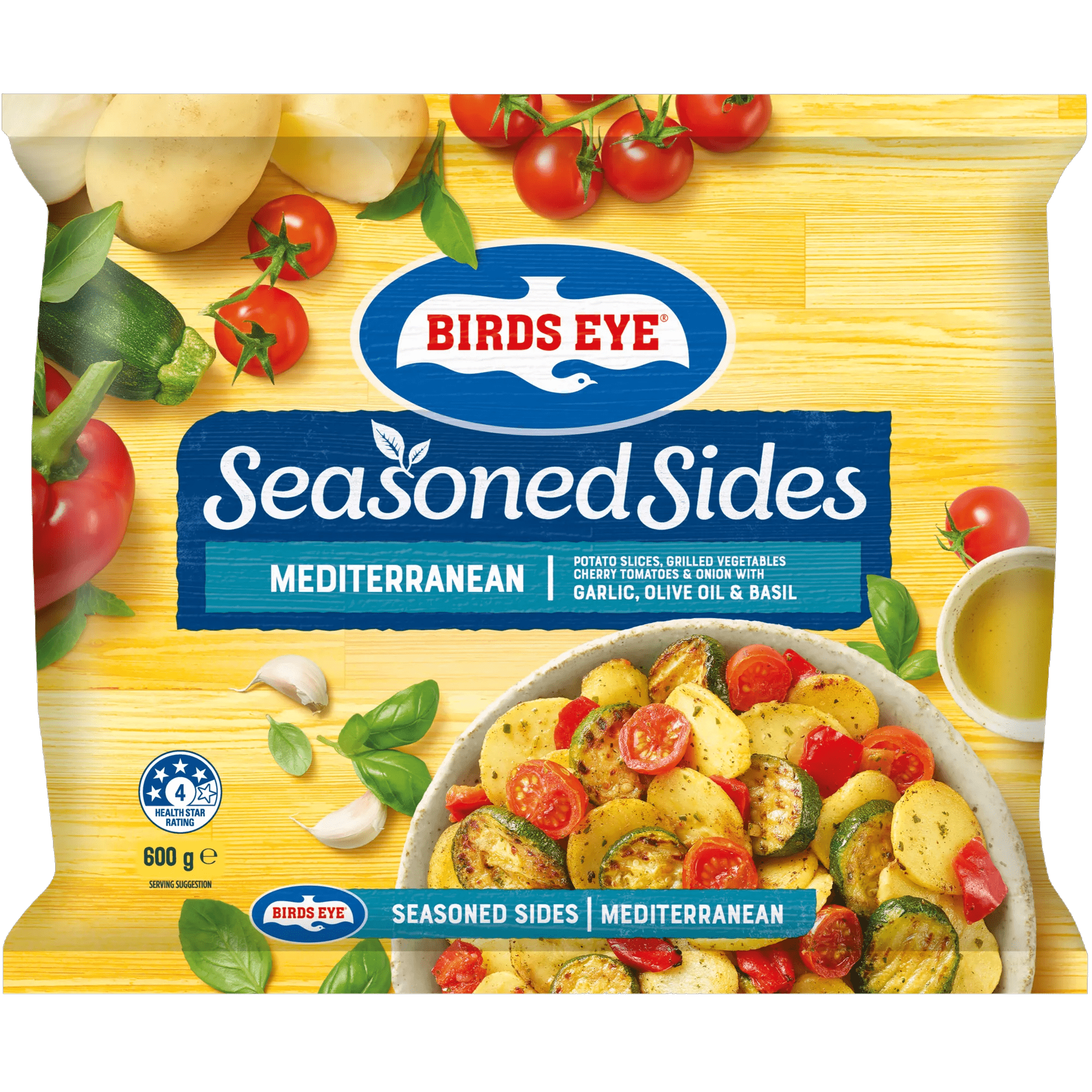 Birds Eye Seasoned Sides Mediterranean Mix 600g Bagged