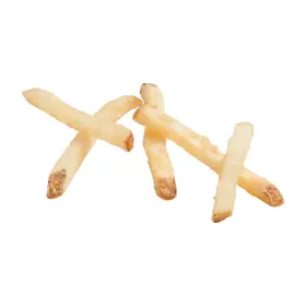 Simplot Megacrunch® Fries Papas a la francesa con cobertura y corte recto, con cáscara, Listo