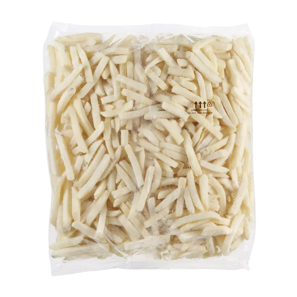 Simplot Blue Ribbon® Fries Papas a la francesa corte recto, Reverso del paquete