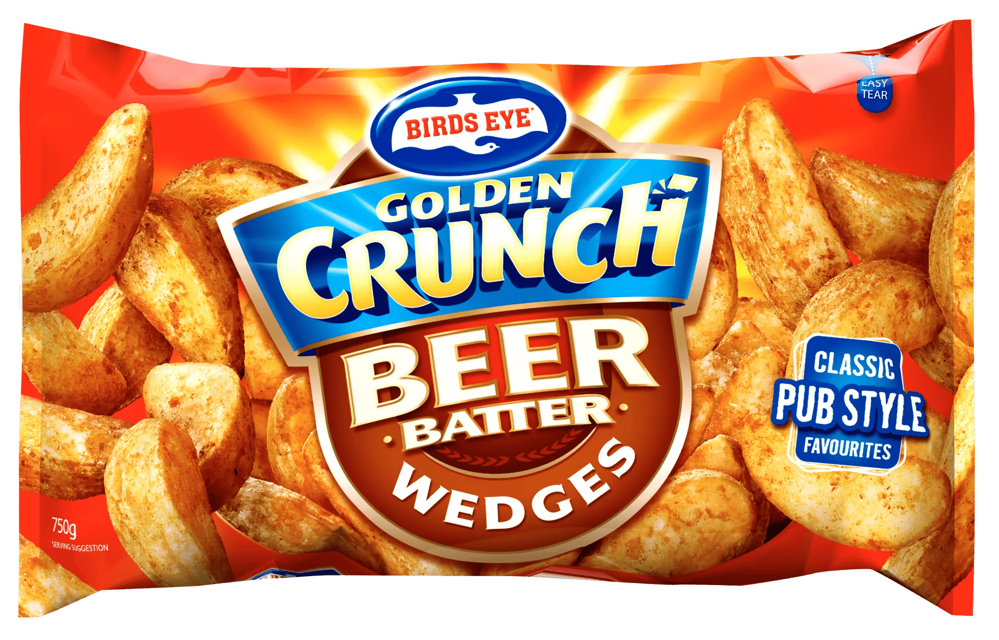 Birds Eye Golden Crunch Beer Batter Wedges 750g Birdseye