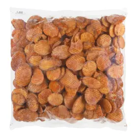 Simplot SeasonedCRISP® Fries Rebanadas de papa empanizada con aderezo búfalo, Frente del paquete