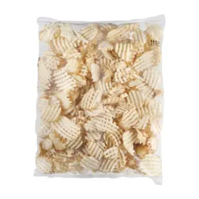 Simplot Conquest® Delivery+® Papas a la francesa corte lattice con cobertura transparente, con cáscara, Reverso del paquete