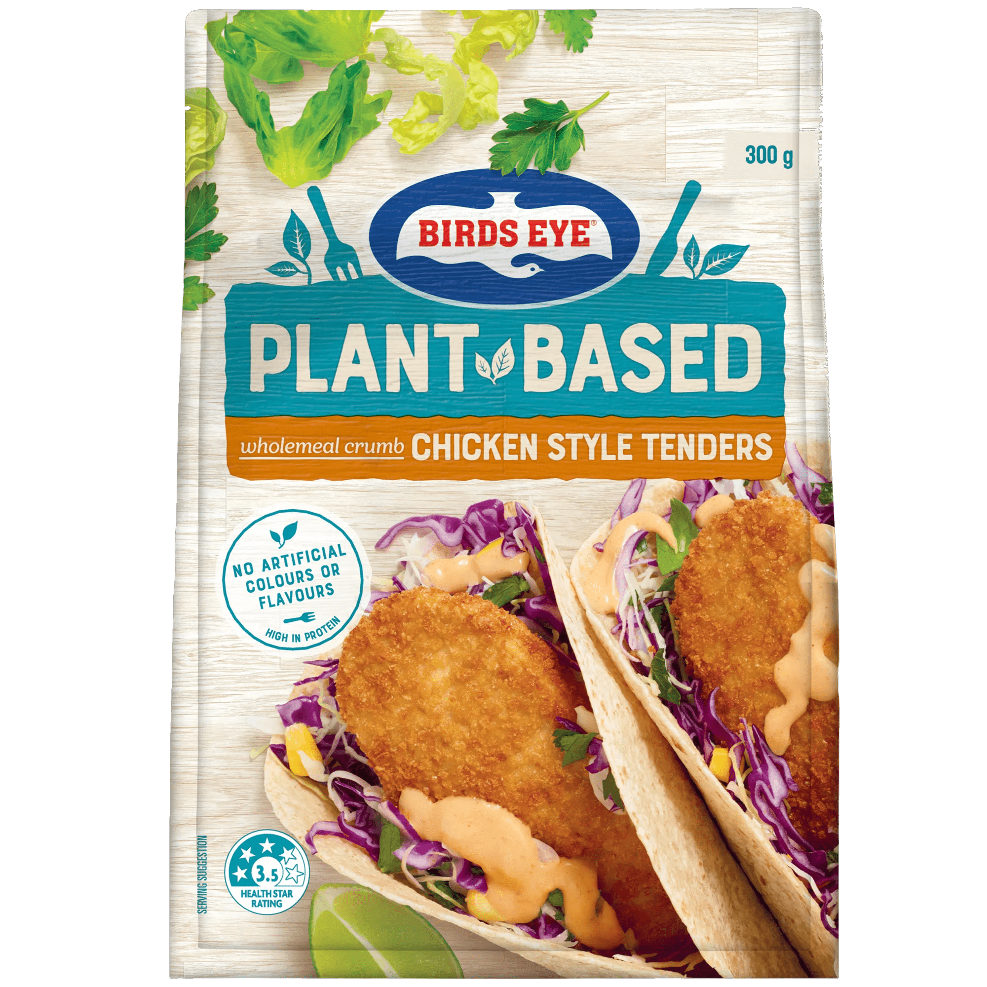 Birds Eye Plant Based Chicken Tenders 300 Grams Bagged