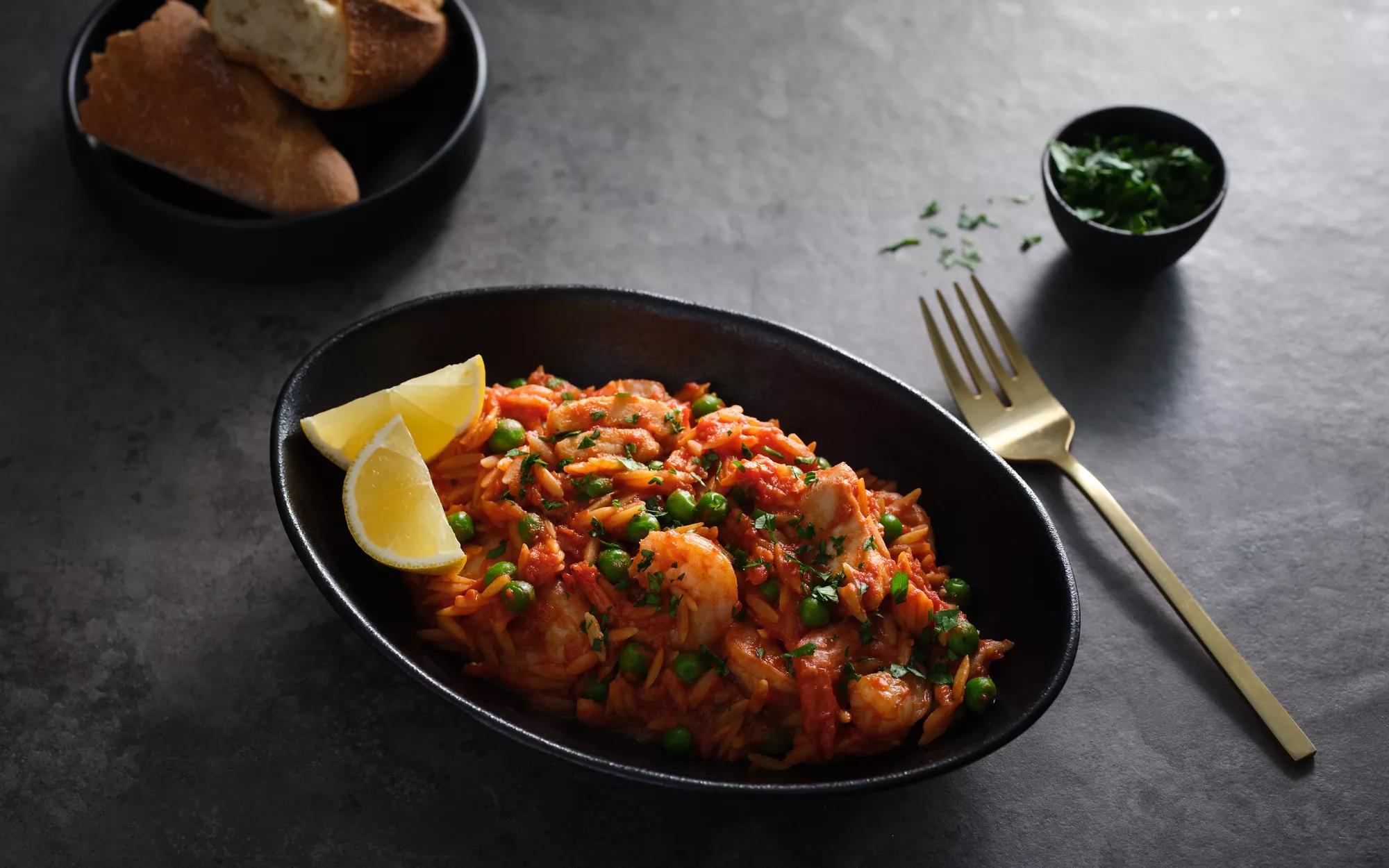 Prawn and Chicken Risoni