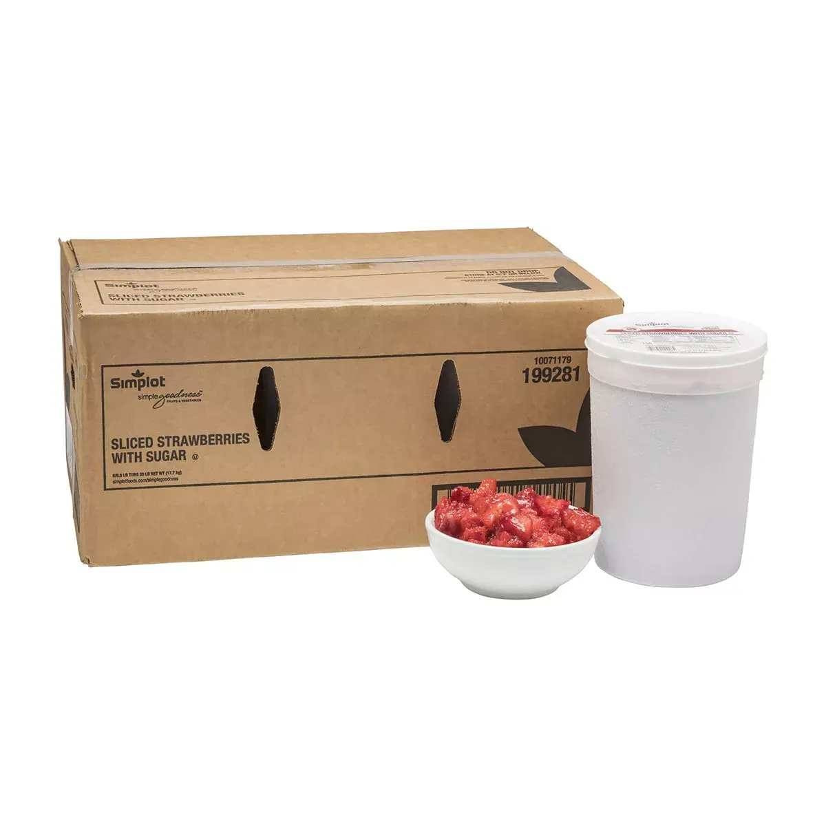 Simplot Simple Goodness™ Fresas en en rebanadas con azúcar, Estilo