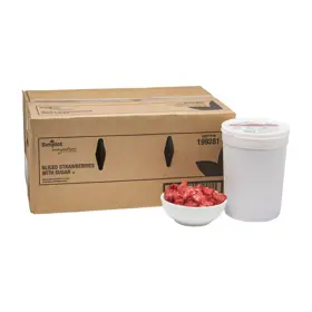 Simplot Simple Goodness™ Sliced Strawberries with Sugar, Styled