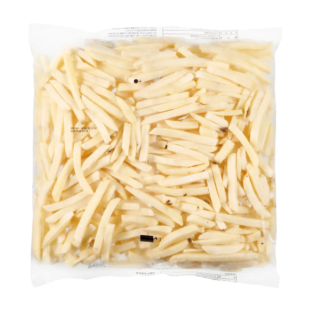 Simplot Pride Straight Cut Fries, Back Innerpack