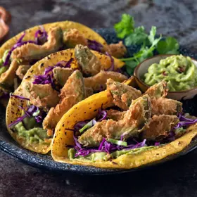 Simplot Harvest Fresh® Avocados Extreme Supreme Guacamole, Frozen, In Use