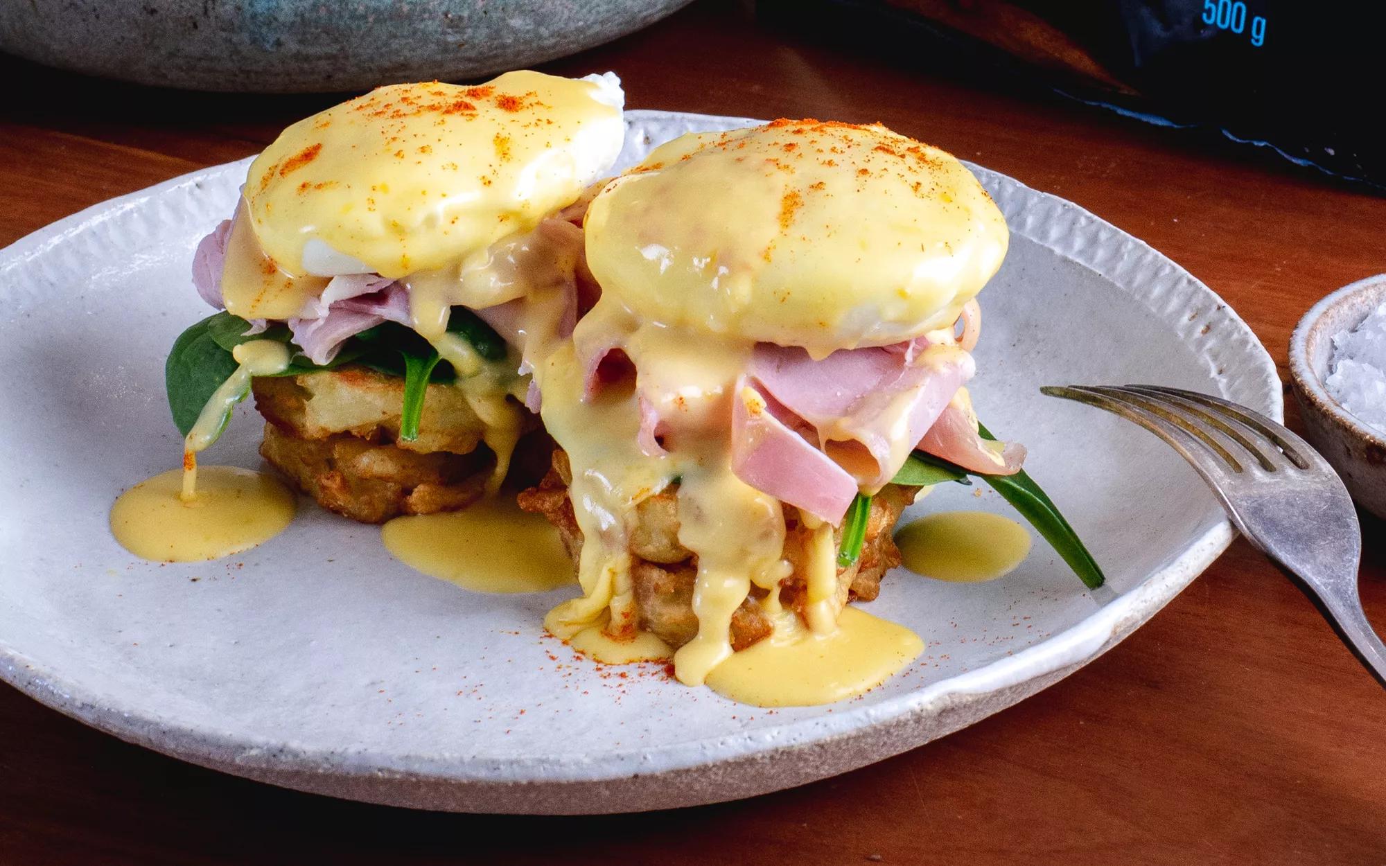 Hash Browns Egg Benedict