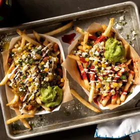 Simplot Megacrunch® Fries Papas a la francesa con cobertura corte en juliana, con cáscara, Estilo