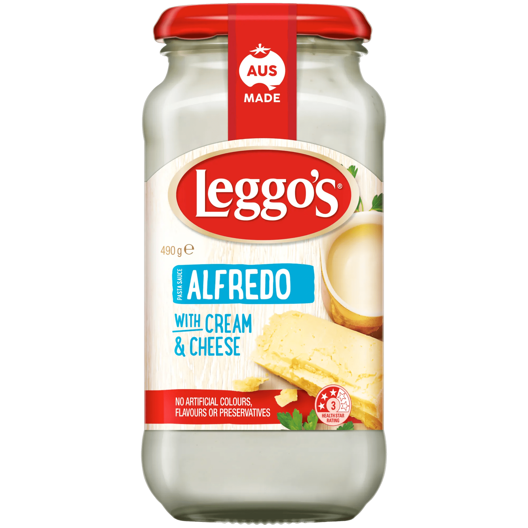 Leggos Pasta Sauce Alfredo 490 grams jarred