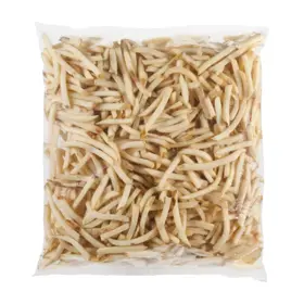 Simplot Conquest® Fries Papas a la francesa corte recto con cobertura transparente, con cáscara, Frente del paquete