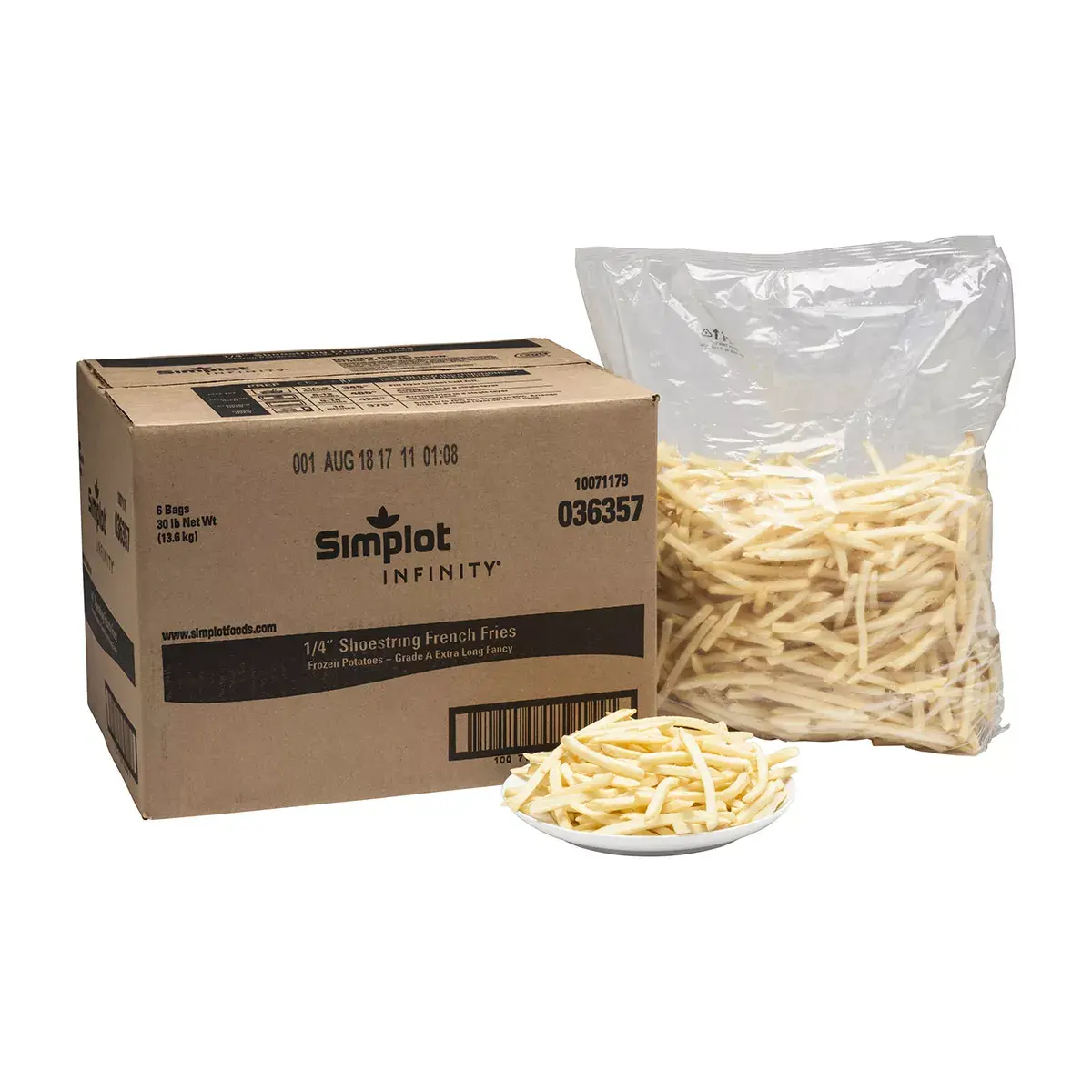 Simplot Infinity® Fries Shoestring Fries, Styled