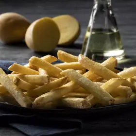 Simplot Simply Gold® Fries Gold Straight Cut Fries, Skin On, Styled