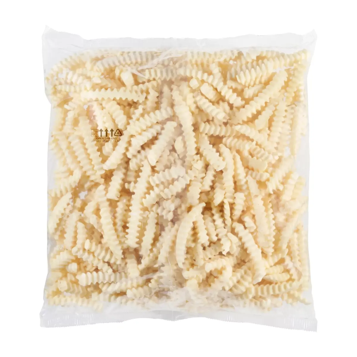 Simplot Classic Fries Deep V Crinkle Cut Fries, Back Innerpack