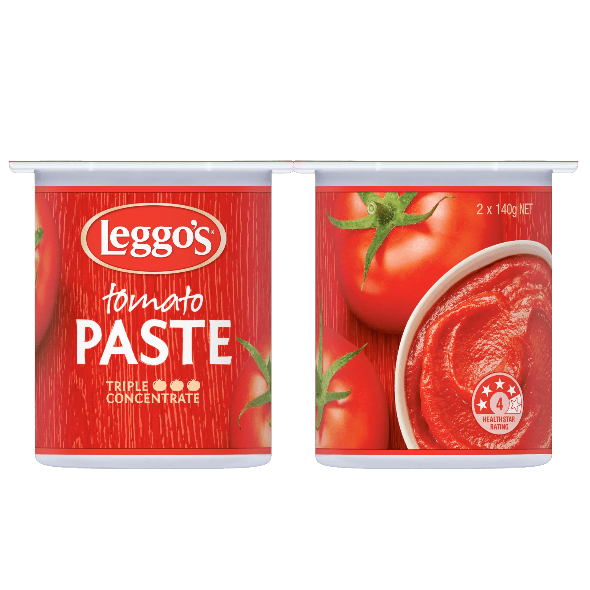 Leggos Tomato Paste 2x140g, Tub
