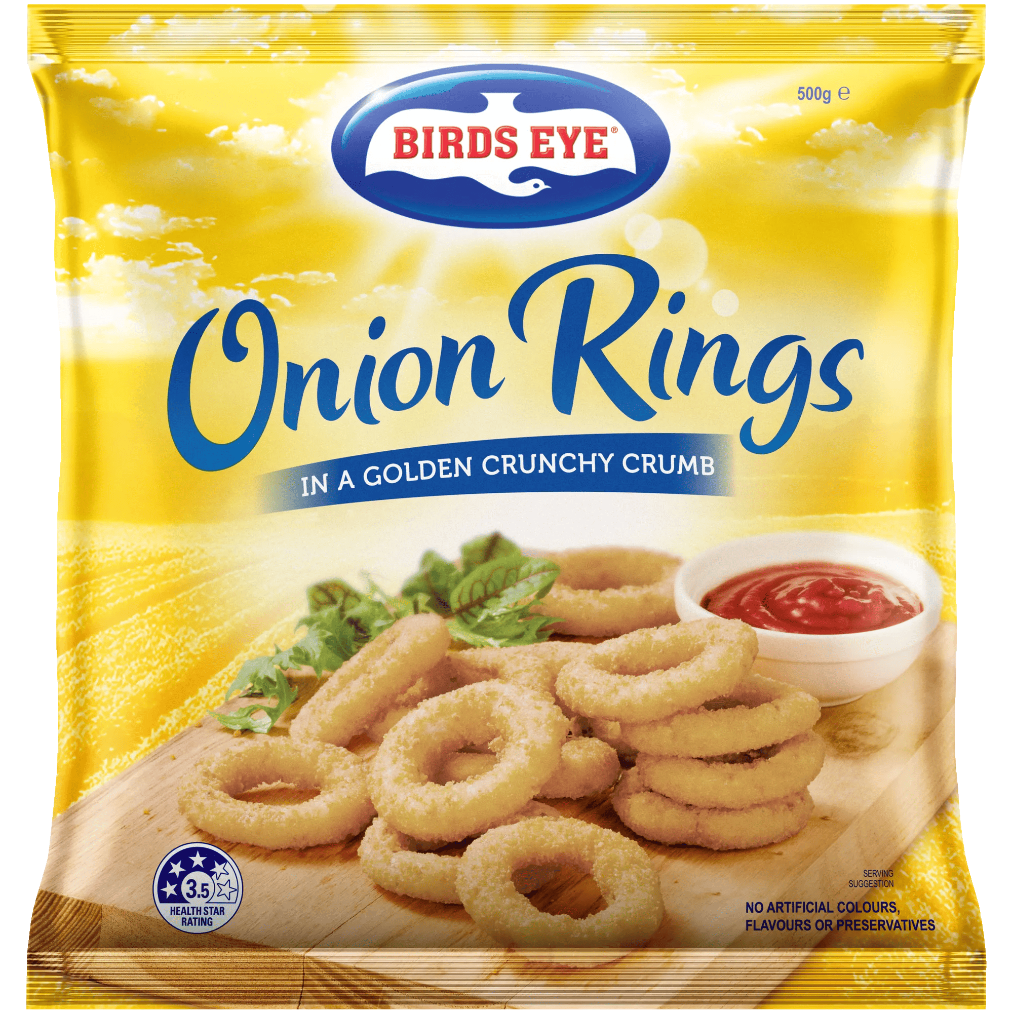 Birds Eye Onion Rings 500g Bagged